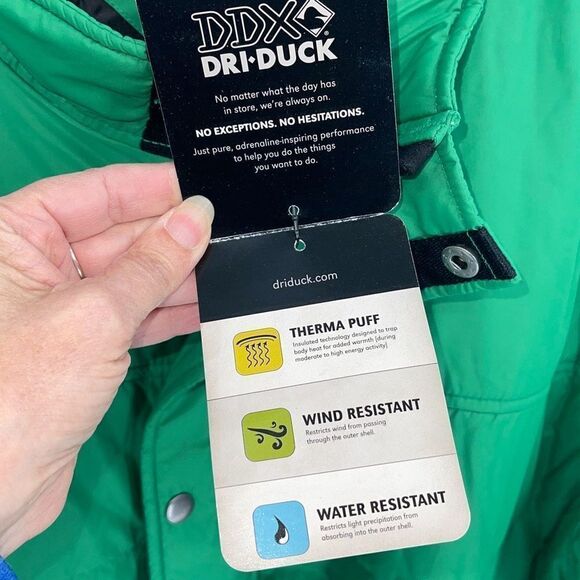 DDX Dri-Duck Mens Green Transverse Insulated Therma Puffer Jacket Size XL NWT‎ - Picture 7 of 10